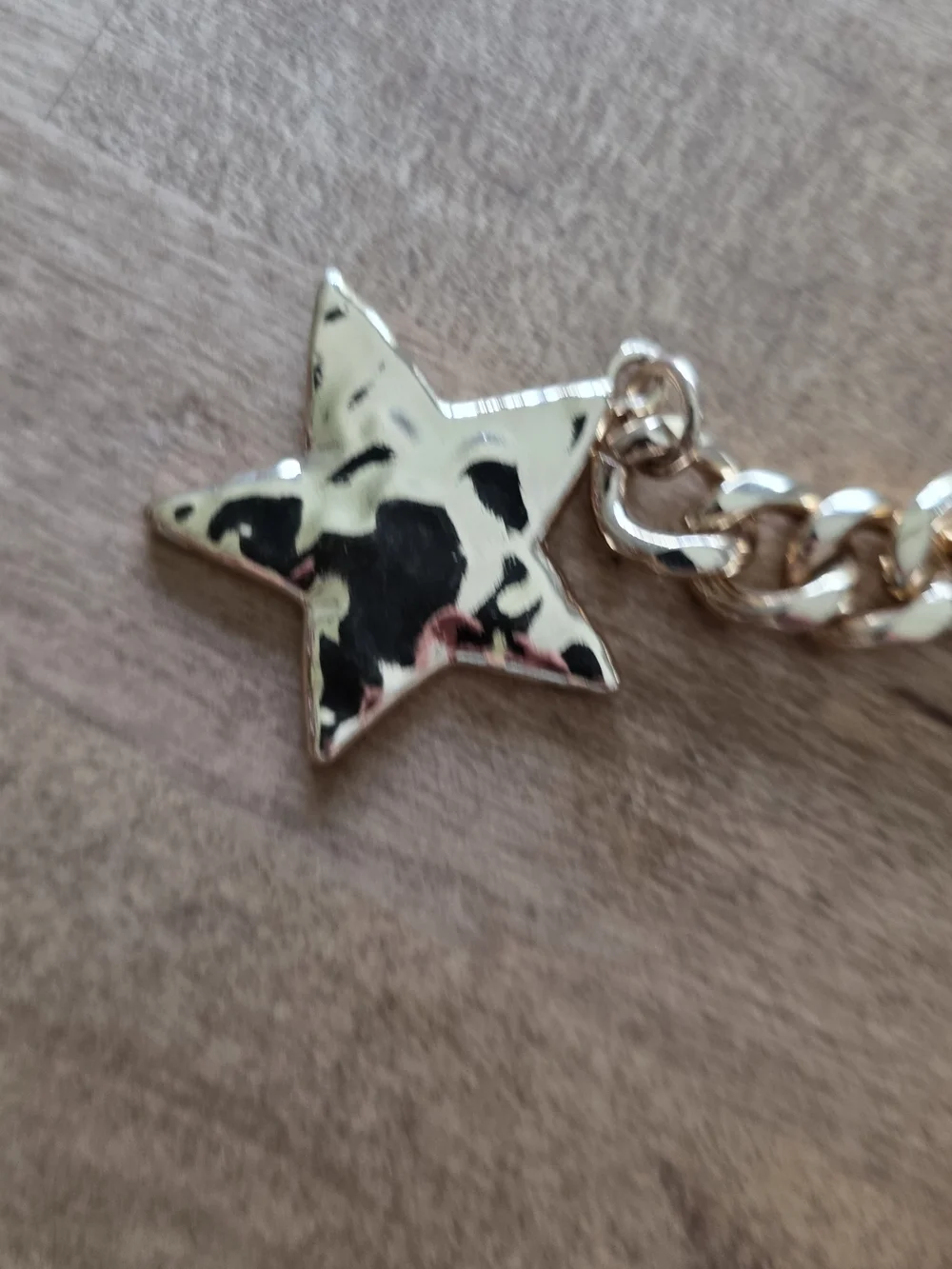 Haute Hippie Gold Metal Hammered Star Swag Belt